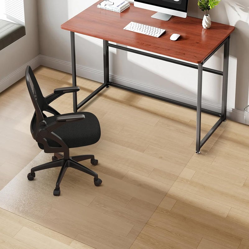 FUNMAT Clear Chair Mat, 48" x 36" Office Chair Mat for Hard Floors, Floor Protector Desk Mat for Gaming, Vinyl Floor Mat for Home Office Kichen Living Room, Clear - Image 1